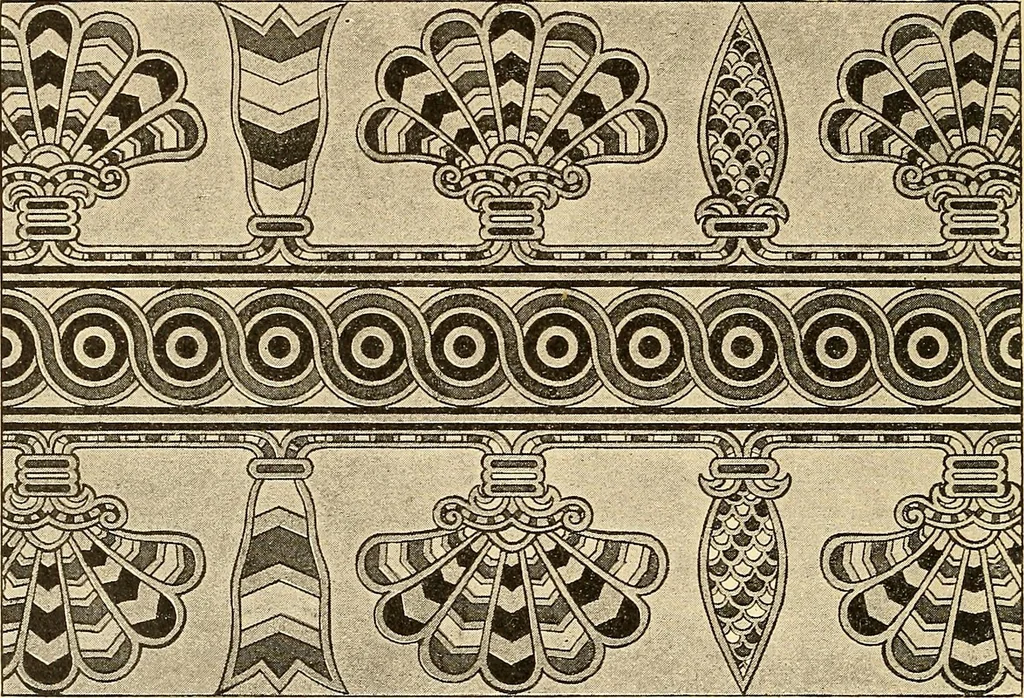 An illustration from Stilfragen : Grundlegungen zu einer Geschichte der Ornamentik, 1893, leaf 111