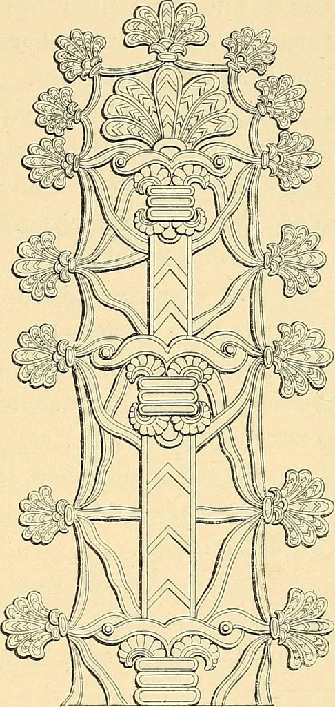 An illustration from Stilfragen : Grundlegungen zu einer Geschichte der Ornamentik, 1893, leaf 122