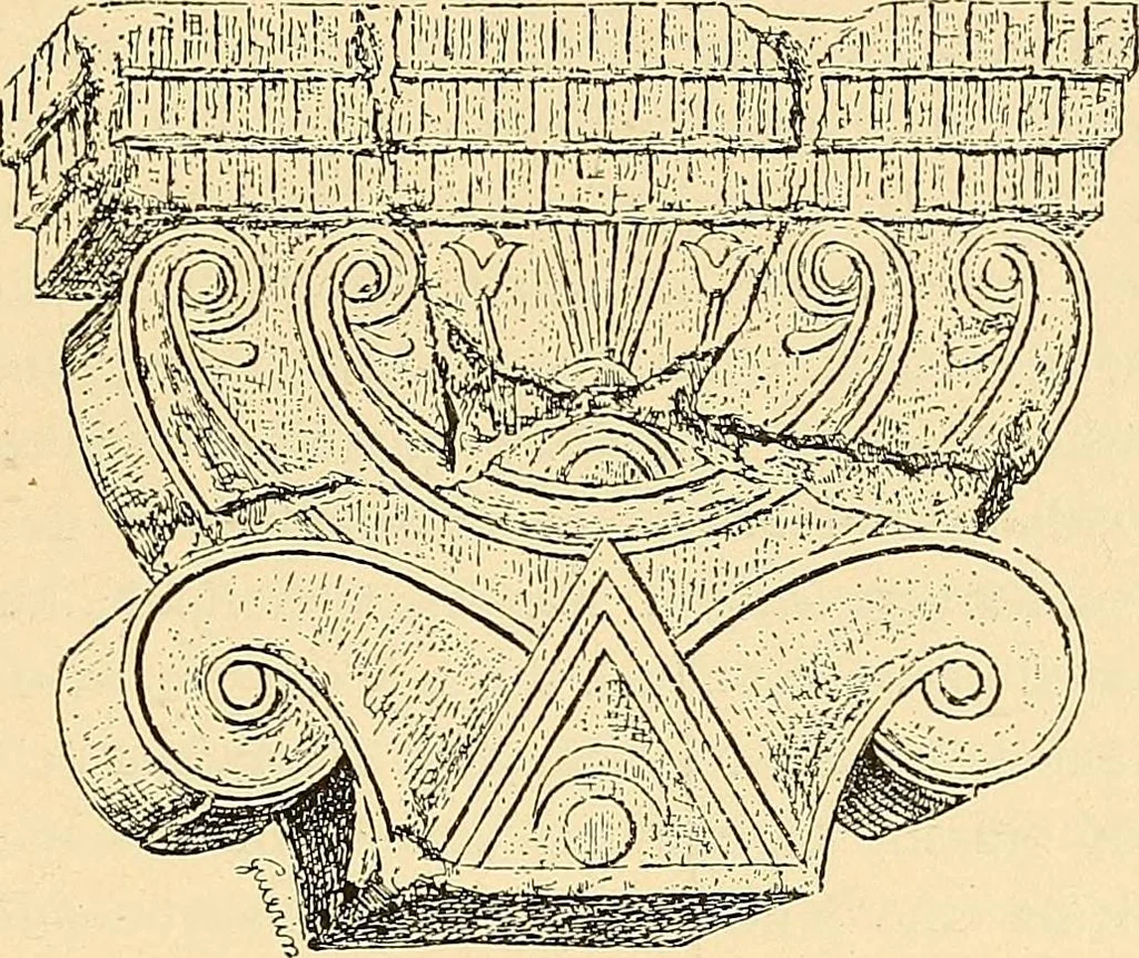 An illustration from Stilfragen : Grundlegungen zu einer Geschichte der Ornamentik, 1893, leaf 128