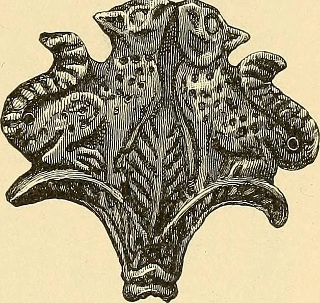 An illustration from Stilfragen : Grundlegungen zu einer Geschichte der Ornamentik, 1893, leaf 152