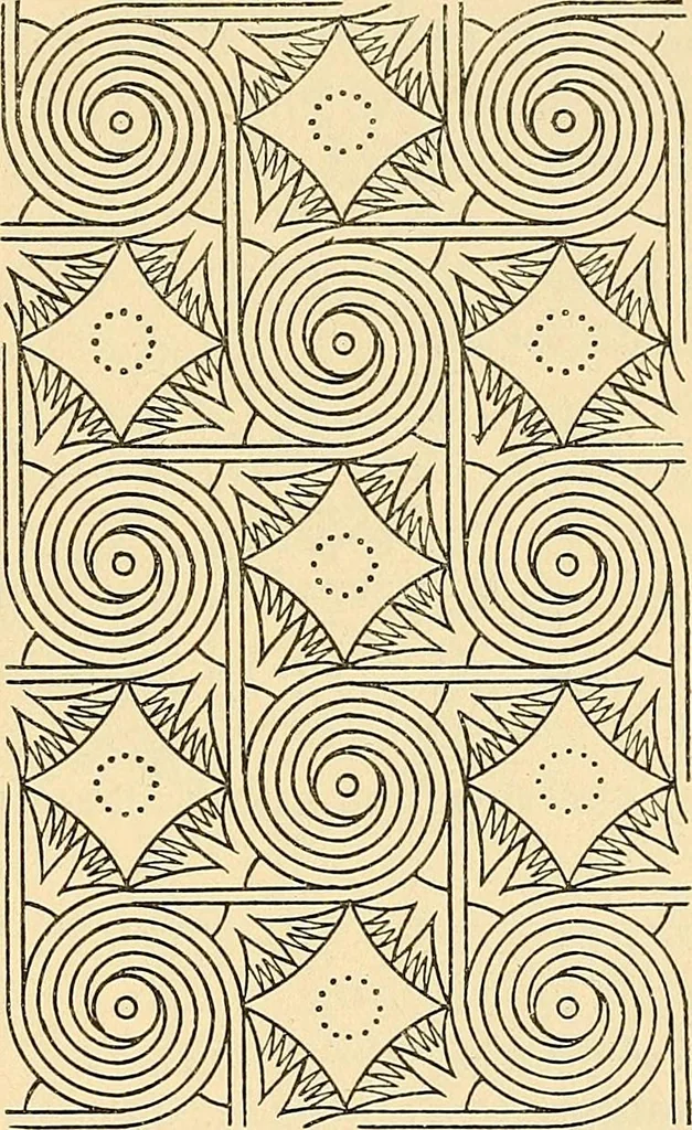 An illustration from Stilfragen : Grundlegungen zu einer Geschichte der Ornamentik, 1893, leaf 154