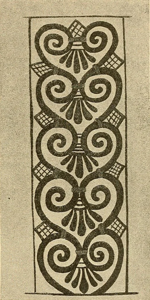 An illustration from Stilfragen : Grundlegungen zu einer Geschichte der Ornamentik, 1893, leaf 180