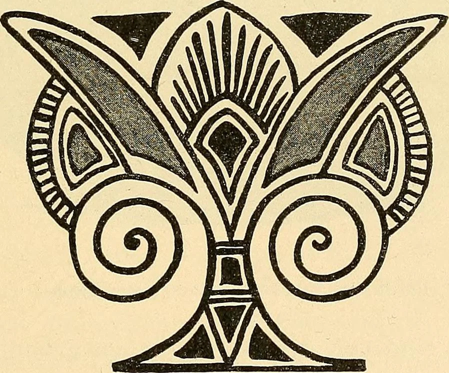 An illustration from Stilfragen : Grundlegungen zu einer Geschichte der Ornamentik, 1893, leaf 184