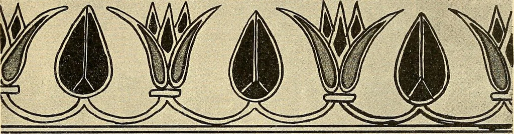 An illustration from Stilfragen : Grundlegungen zu einer Geschichte der Ornamentik, 1893, leaf 186