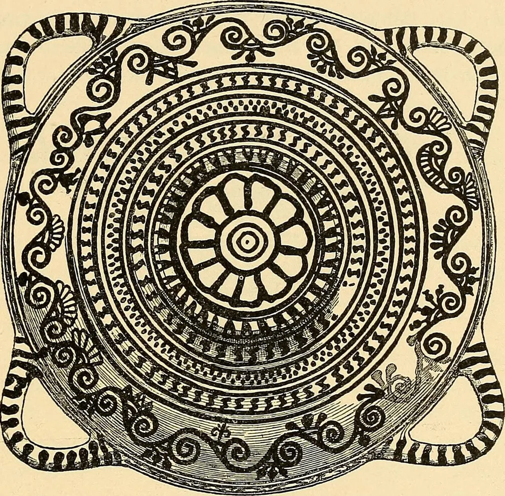 An illustration from Stilfragen : Grundlegungen zu einer Geschichte der Ornamentik, 1893, leaf 196