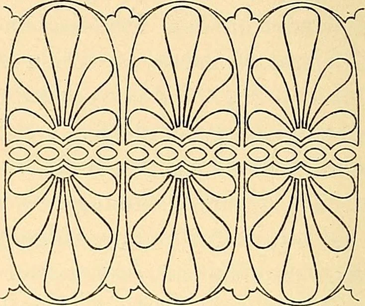 An illustration from Stilfragen : Grundlegungen zu einer Geschichte der Ornamentik, 1893, leaf 217