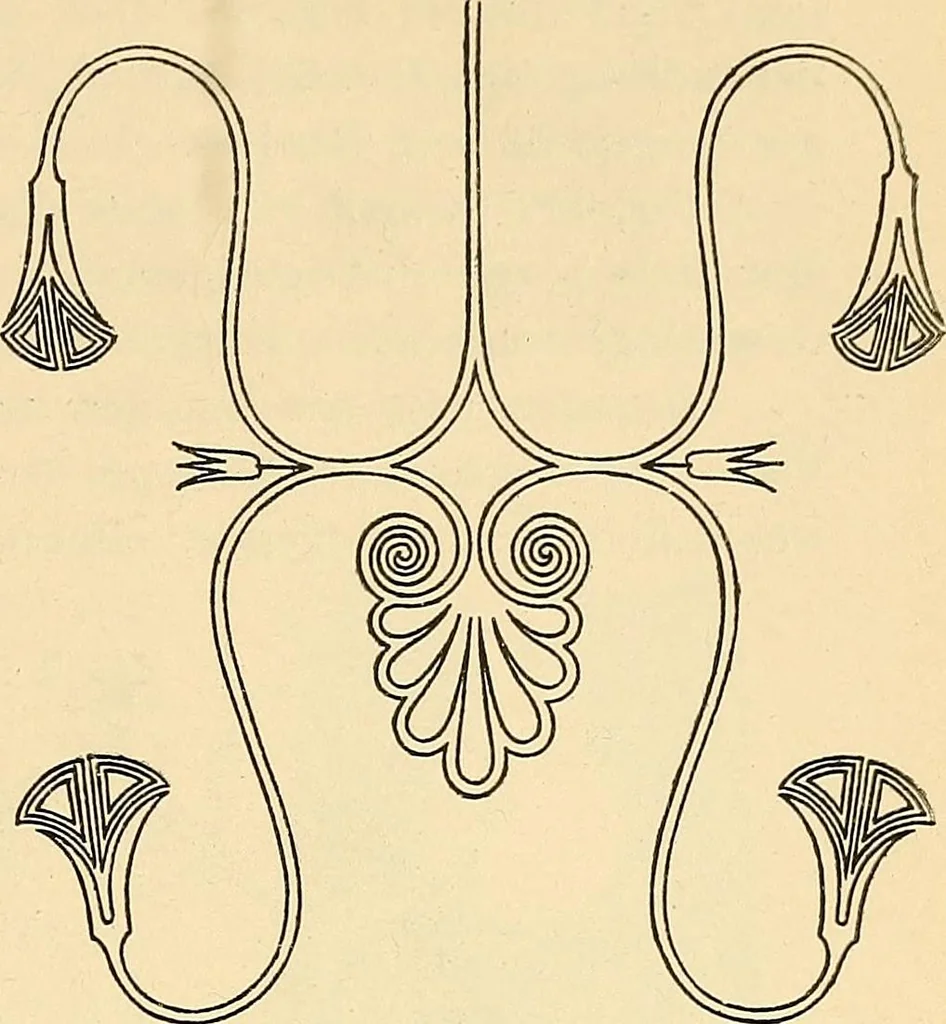 An illustration from Stilfragen : Grundlegungen zu einer Geschichte der Ornamentik, 1893, leaf 224