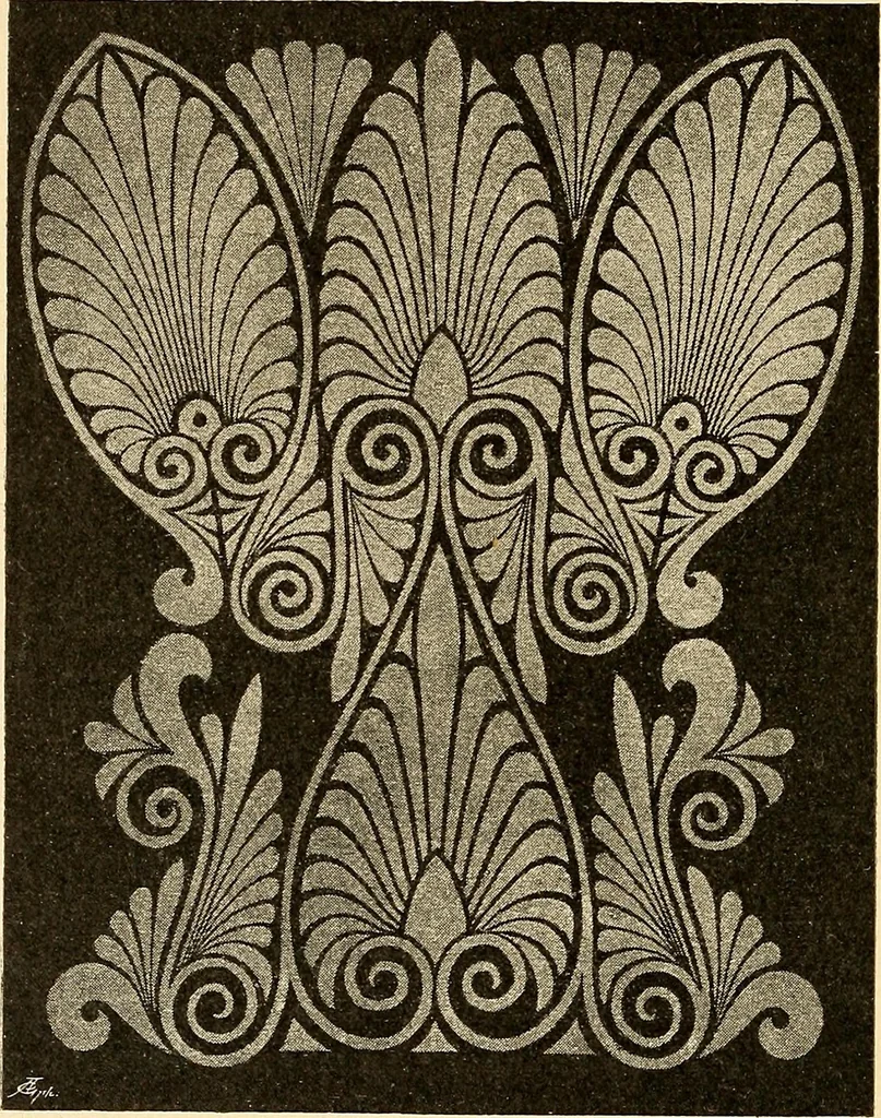 An illustration from Stilfragen : Grundlegungen zu einer Geschichte der Ornamentik, 1893, leaf 265