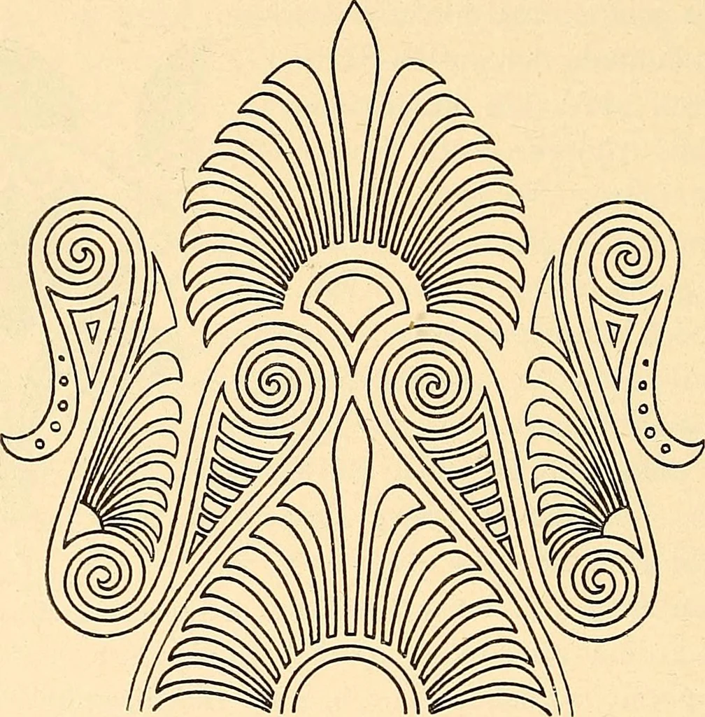 An illustration from Stilfragen : Grundlegungen zu einer Geschichte der Ornamentik, 1893, leaf 269