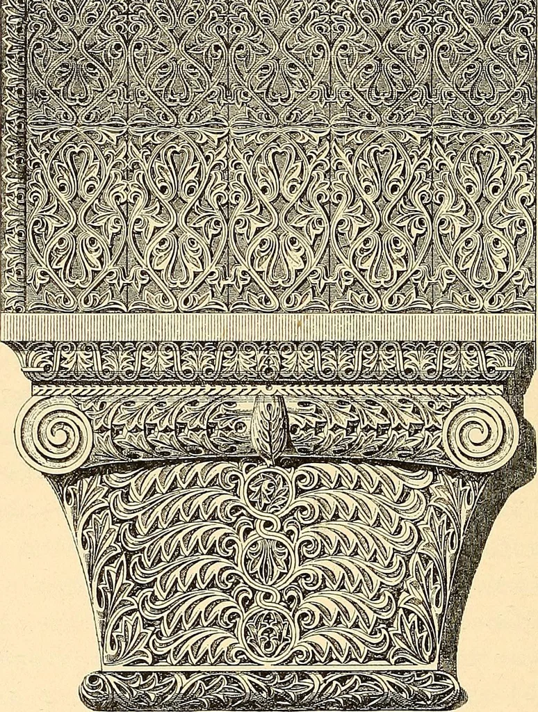 An illustration from Stilfragen : Grundlegungen zu einer Geschichte der Ornamentik, 1893, leaf 307