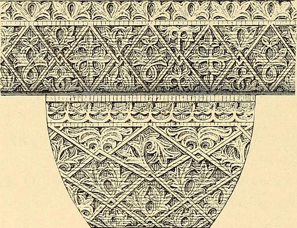 An illustration from Stilfragen : Grundlegungen zu einer Geschichte der Ornamentik, 1893, leaf 309