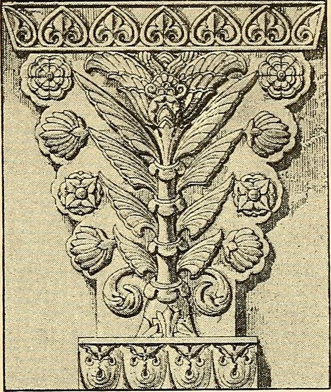 An illustration from Stilfragen : Grundlegungen zu einer Geschichte der Ornamentik, 1893, leaf 322