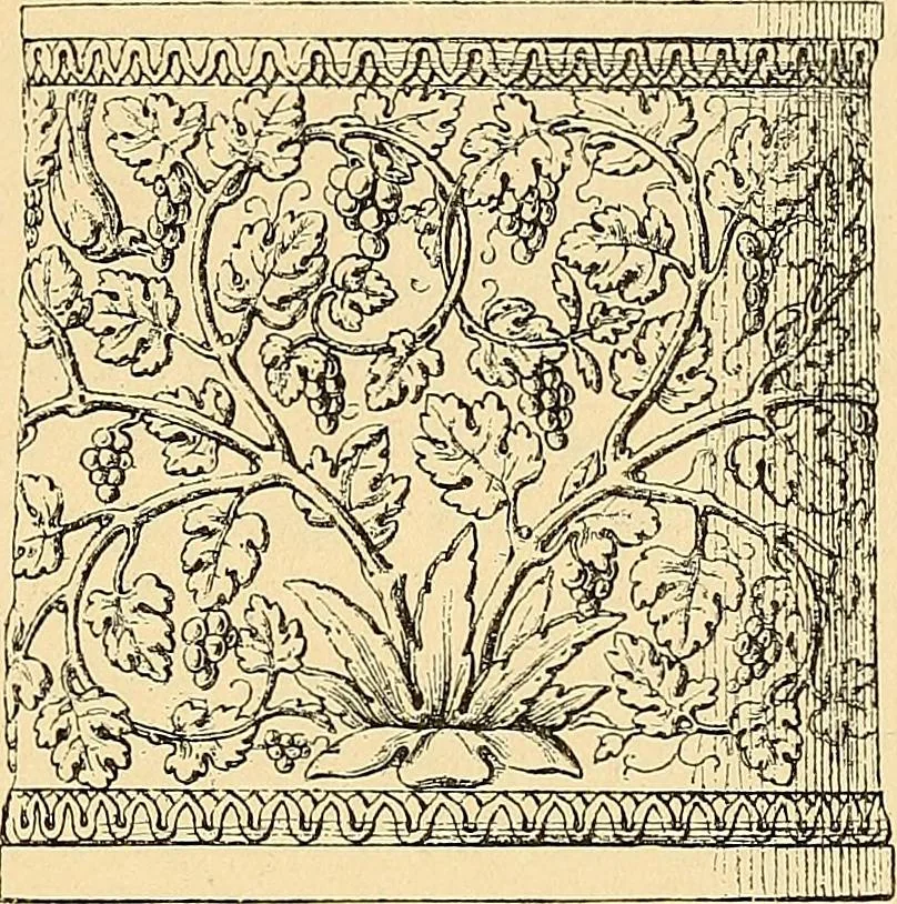 An illustration from Stilfragen : Grundlegungen zu einer Geschichte der Ornamentik, 1893, leaf 346