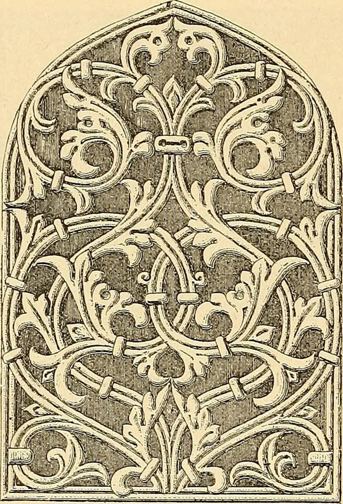 An illustration from Stilfragen : Grundlegungen zu einer Geschichte der Ornamentik, 1893, leaf 353