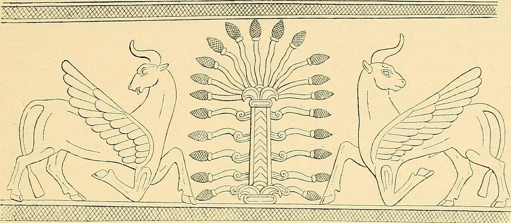 An illustration from Stilfragen : Grundlegungen zu einer Geschichte der Ornamentik, 1893, leaf 58