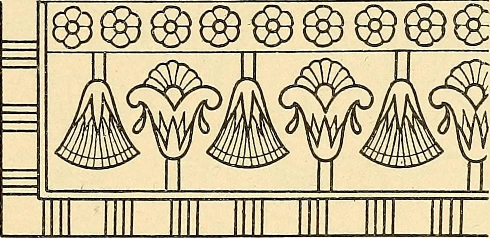 An illustration from Stilfragen : Grundlegungen zu einer Geschichte der Ornamentik, 1893, leaf 90