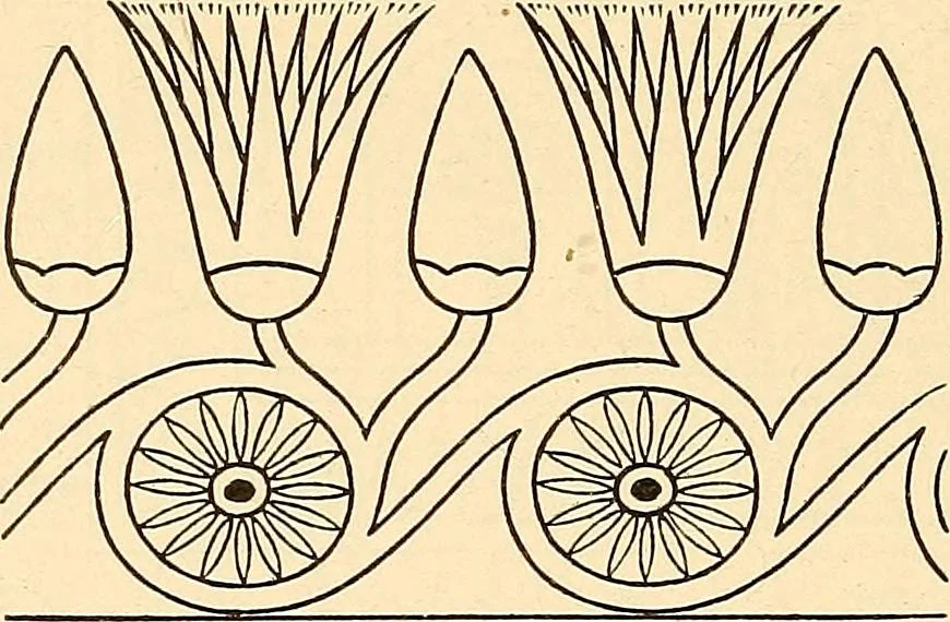 An illustration from Stilfragen : Grundlegungen zu einer Geschichte der Ornamentik, 1893, leaf 93