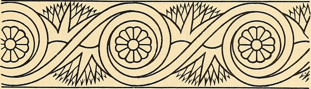 An illustration from Stilfragen : Grundlegungen zu einer Geschichte der Ornamentik, 1893, leaf 94