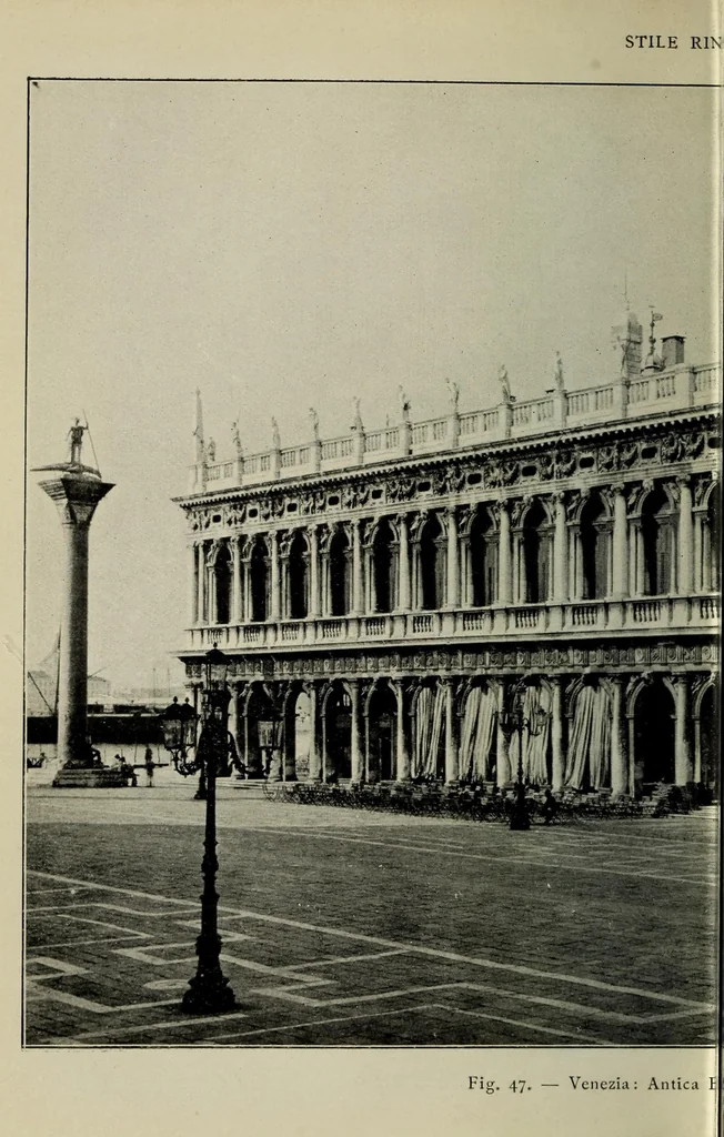 An illustration from Stili di architettura; con 114 illustrazioni disegnate dall'autore e 64 tavole fuori testo, 1914, leaf 112