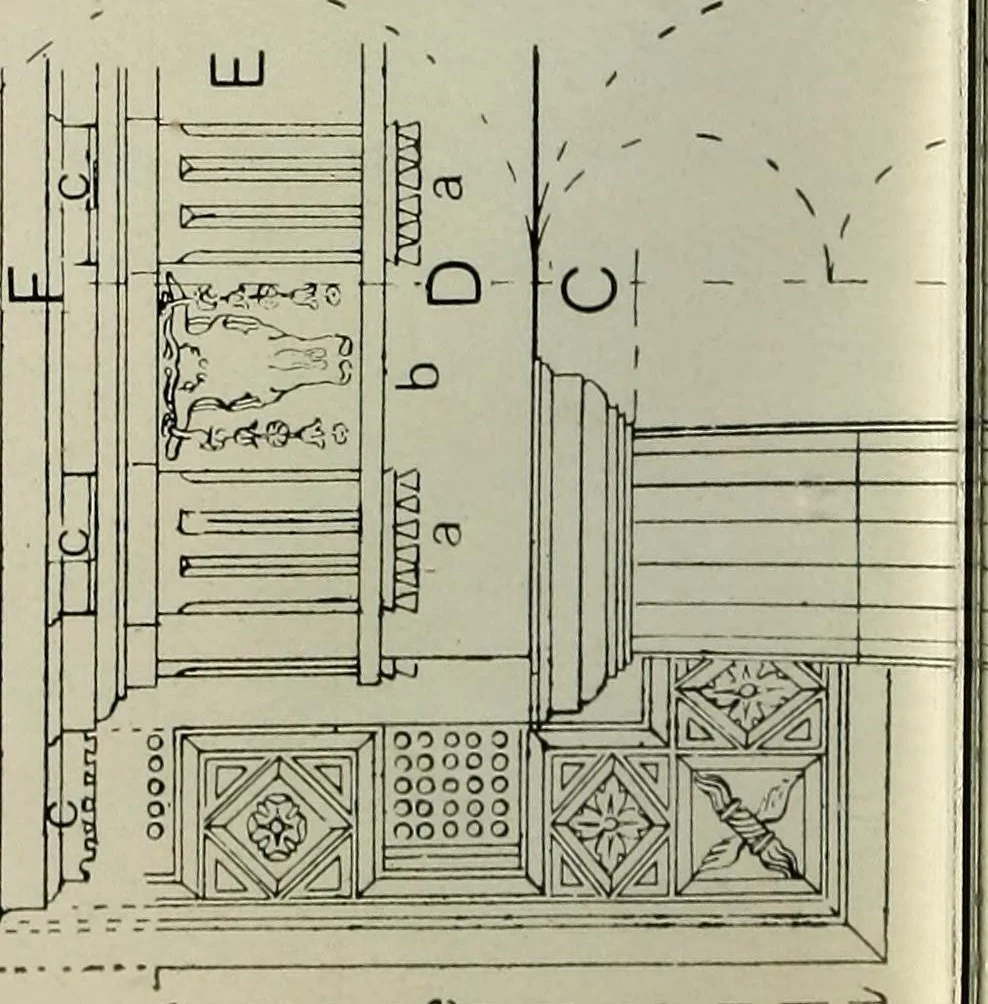 An illustration from Stili di architettura; con 114 illustrazioni disegnate dall'autore e 64 tavole fuori testo, 1914, leaf 64