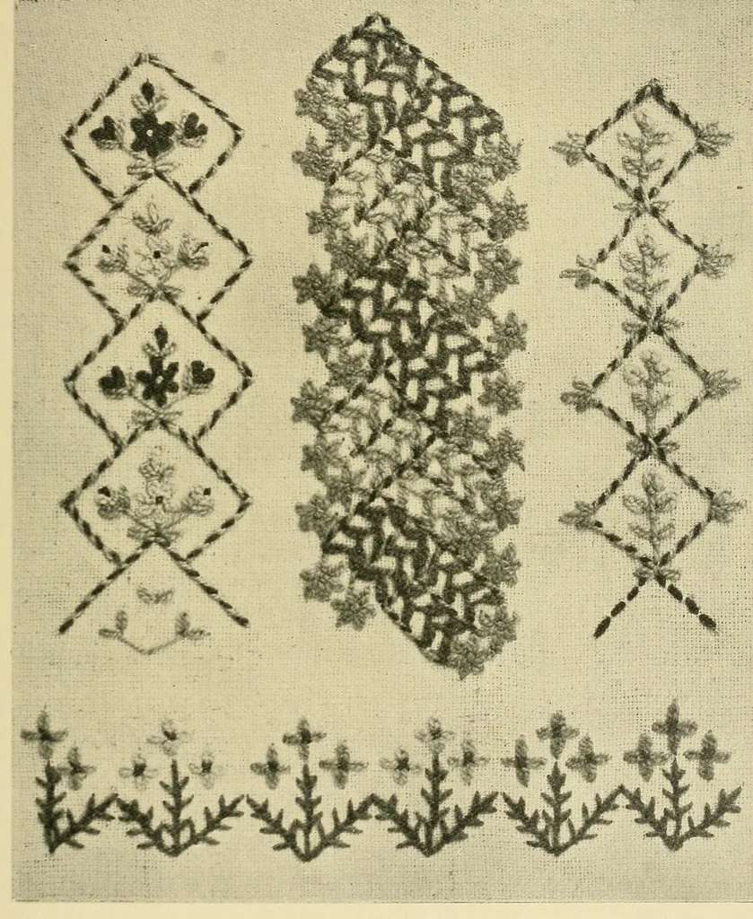An illustration from Stitch patterns & design for embroidery, 1929, leaf 37
