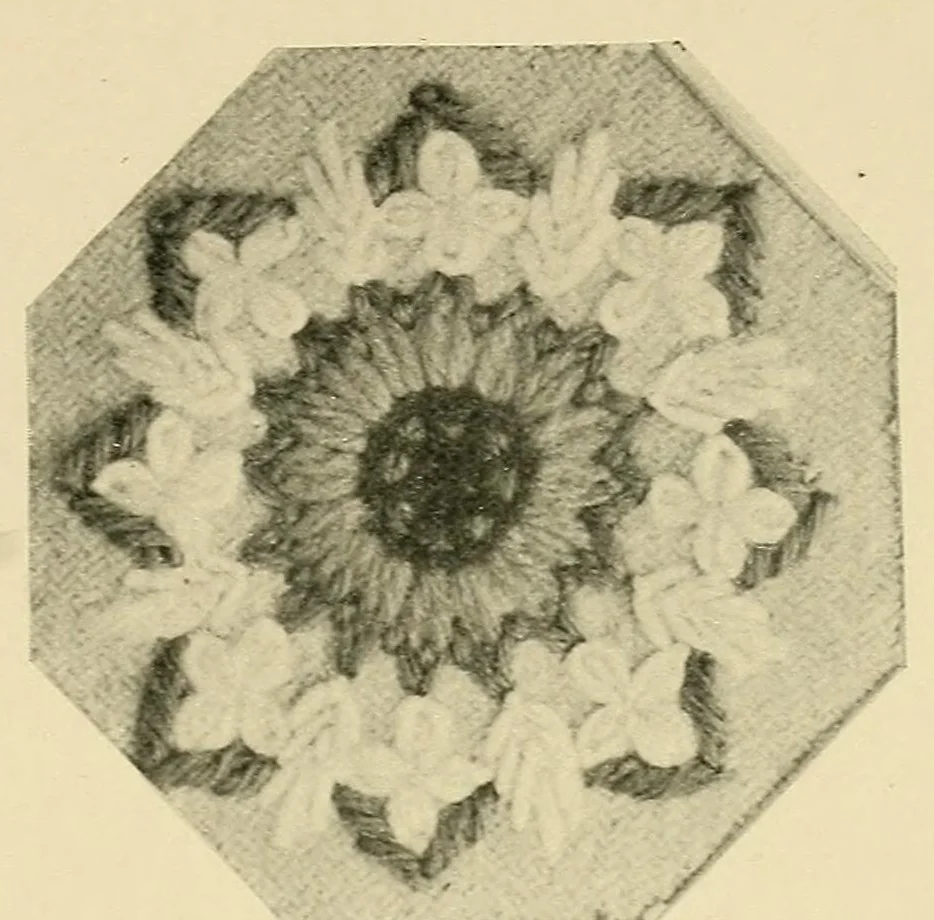An illustration from Stitch patterns & design for embroidery, 1929, leaf 49