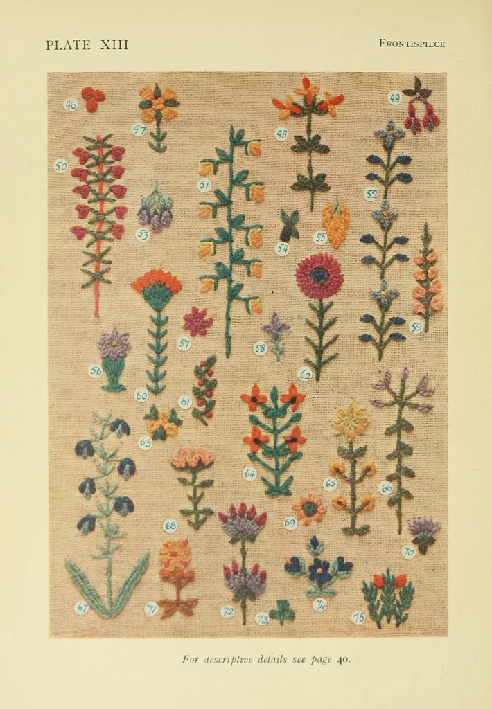 An illustration from Stitch patterns & design for embroidery, 1929, leaf 6