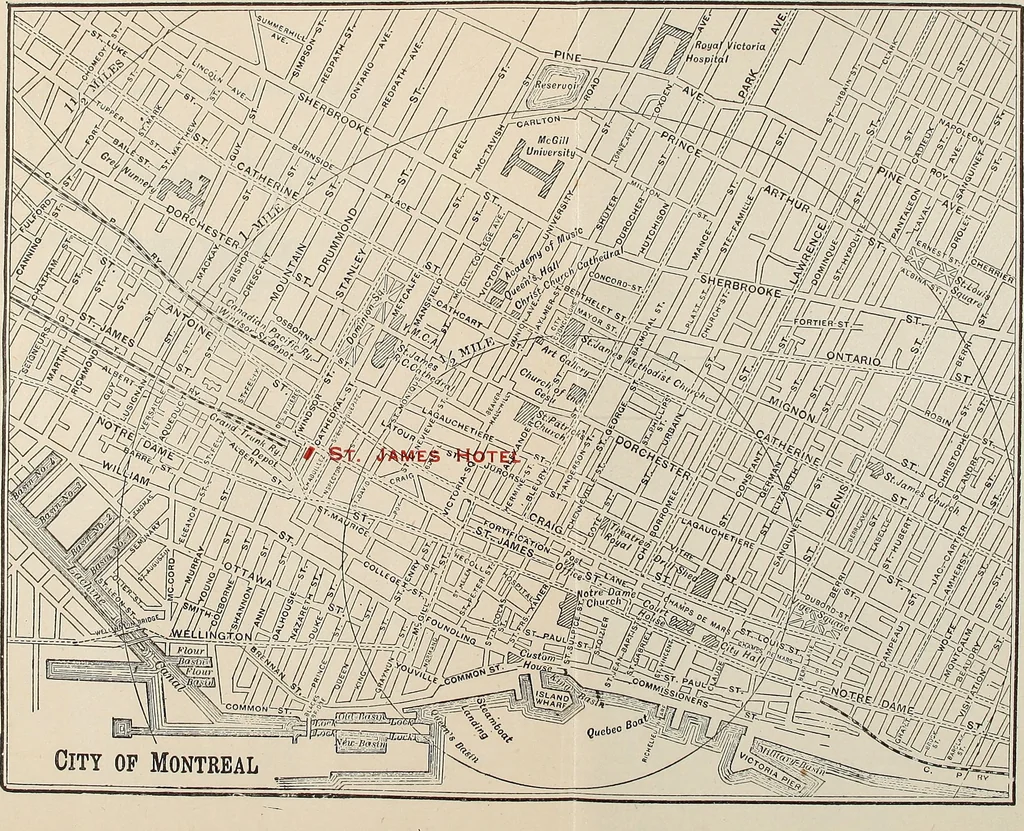 An illustration from St. James Hotel - two blocks from C.P.R. Depot, opposite G.T.R. depot, 1905, leaf 2