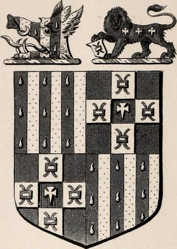 An illustration from The St. James's magazine, and heraldic and historical register, 1850, leaf 255