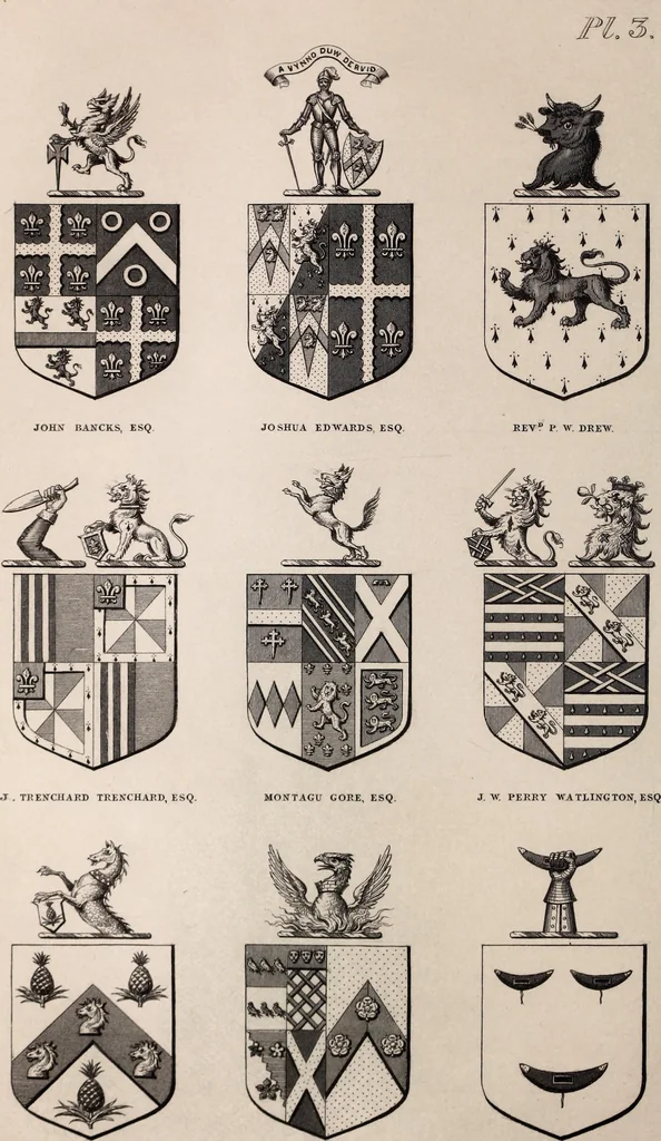 An illustration from The St. James's magazine, and heraldic and historical register, 1850, leaf 385