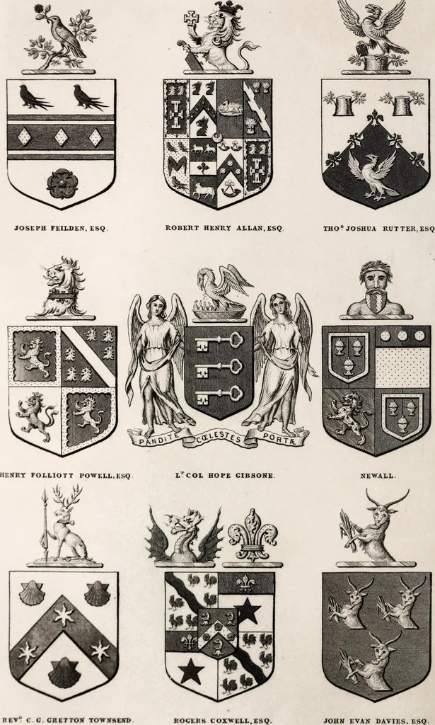 An illustration from The St. James's magazine, and heraldic and historical register, 1850, leaf 507