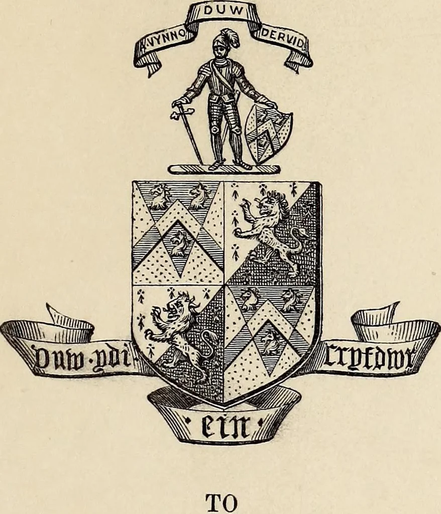 An illustration from The St. James's magazine, and heraldic and historical register, 1850, leaf 6