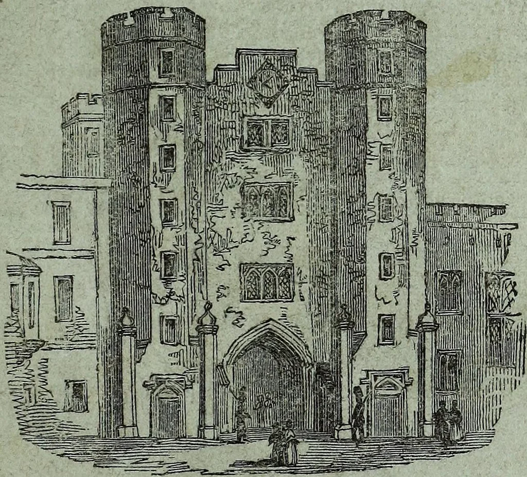 An illustration from The St. James's magazine, and heraldic and historical register, 1850, leaf 8
