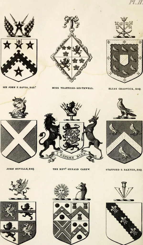 An illustration from The St. James's magazine, and heraldic and historical register, 1850, leaf 365