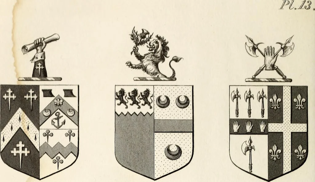 An illustration from The St. James's magazine, and heraldic and historical register, 1850, leaf 598