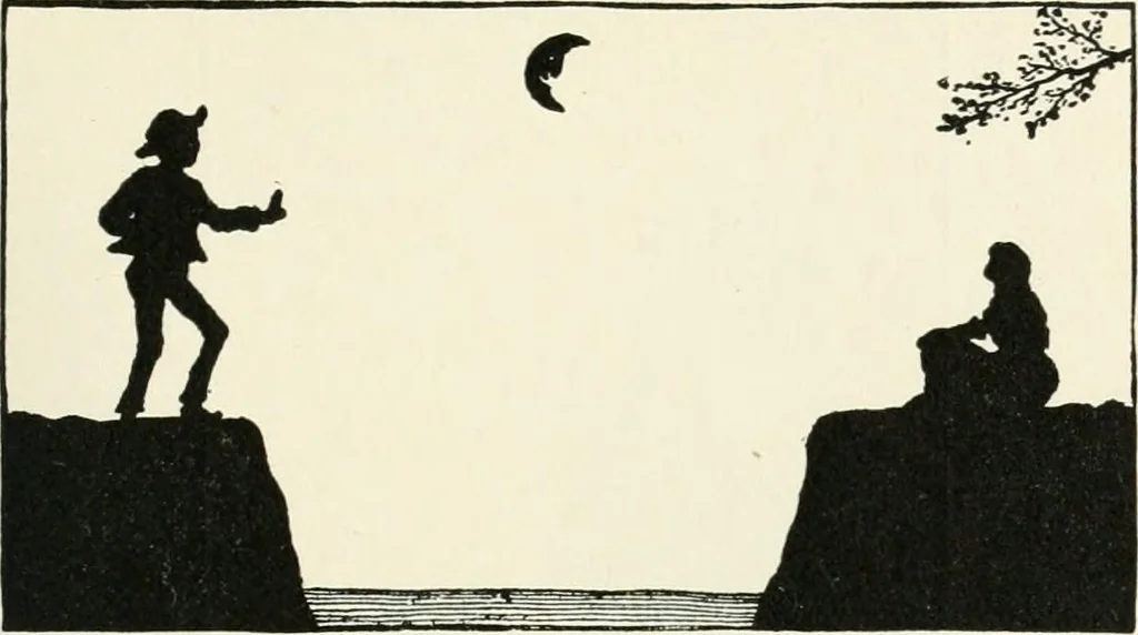 An illustration from St. Nicholas book of plays & operettas, 1905, leaf 100