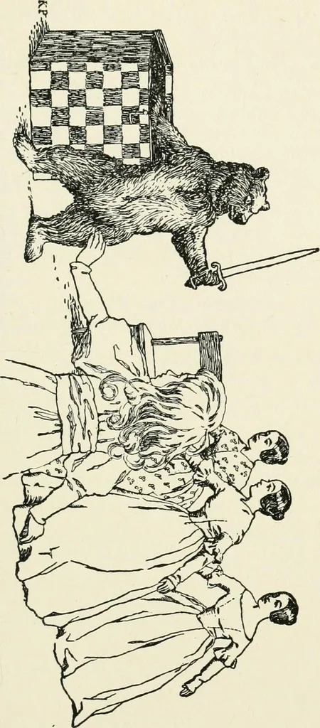 An illustration from St. Nicholas book of plays & operettas, 1905, leaf 118