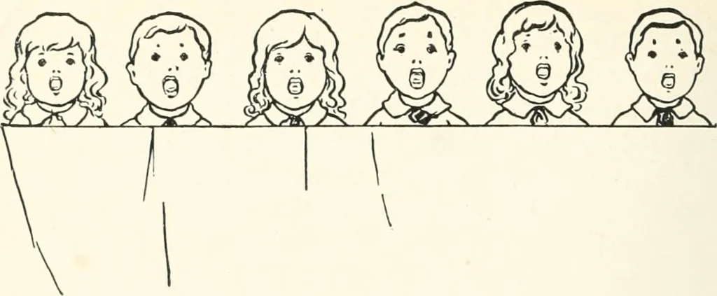 An illustration from St. Nicholas book of plays & operettas, 1905, leaf 213