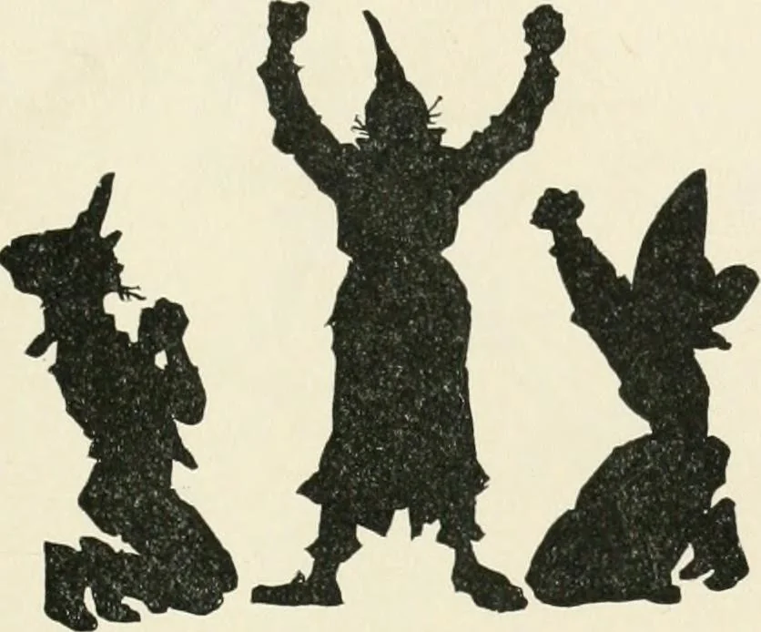 An illustration from St. Nicholas book of plays & operettas, 1905, leaf 22
