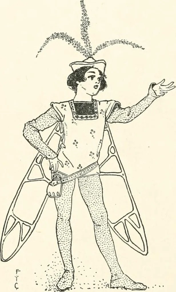 An illustration from St. Nicholas book of plays & operettas, 1905, leaf 225