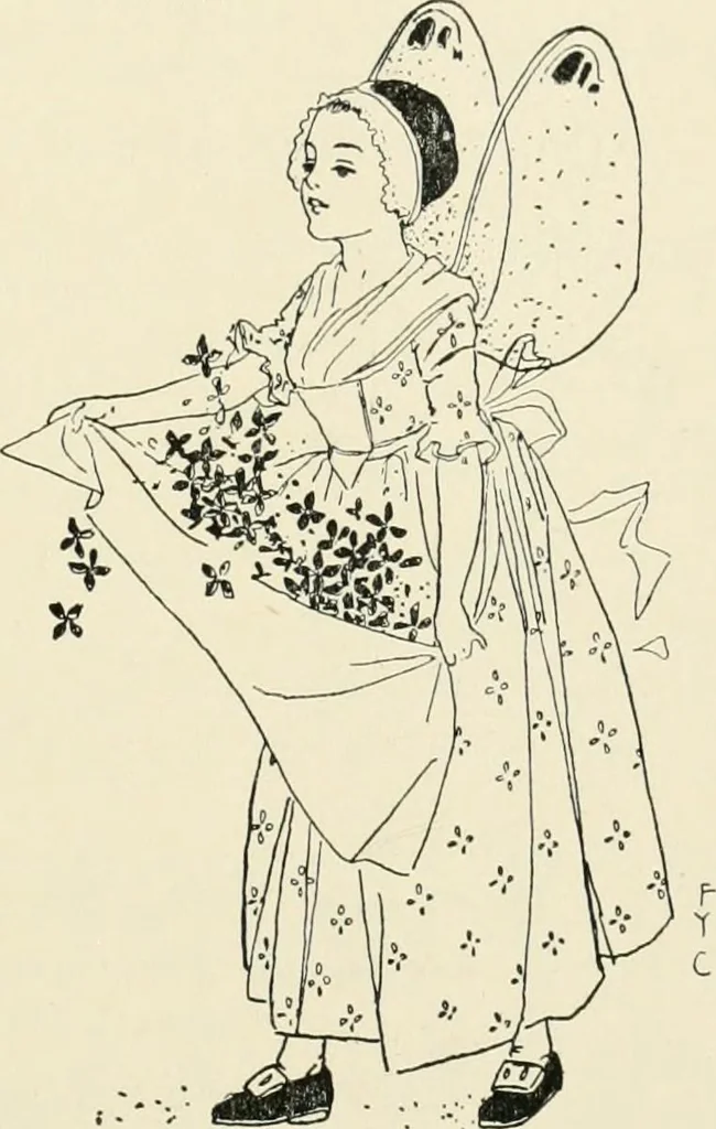 An illustration from St. Nicholas book of plays & operettas, 1905, leaf 232