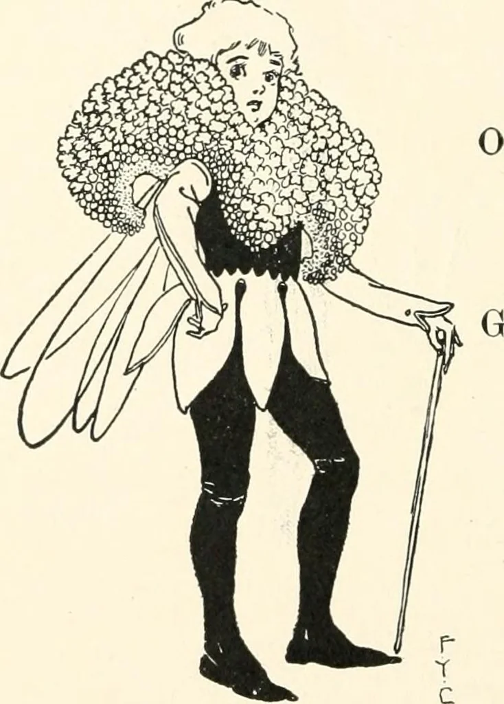 An illustration from St. Nicholas book of plays & operettas, 1905, leaf 241