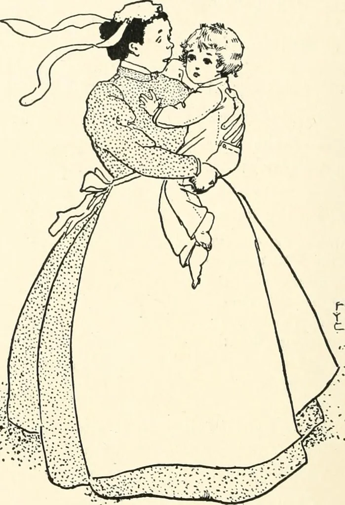 An illustration from St. Nicholas book of plays & operettas, 1905, leaf 243