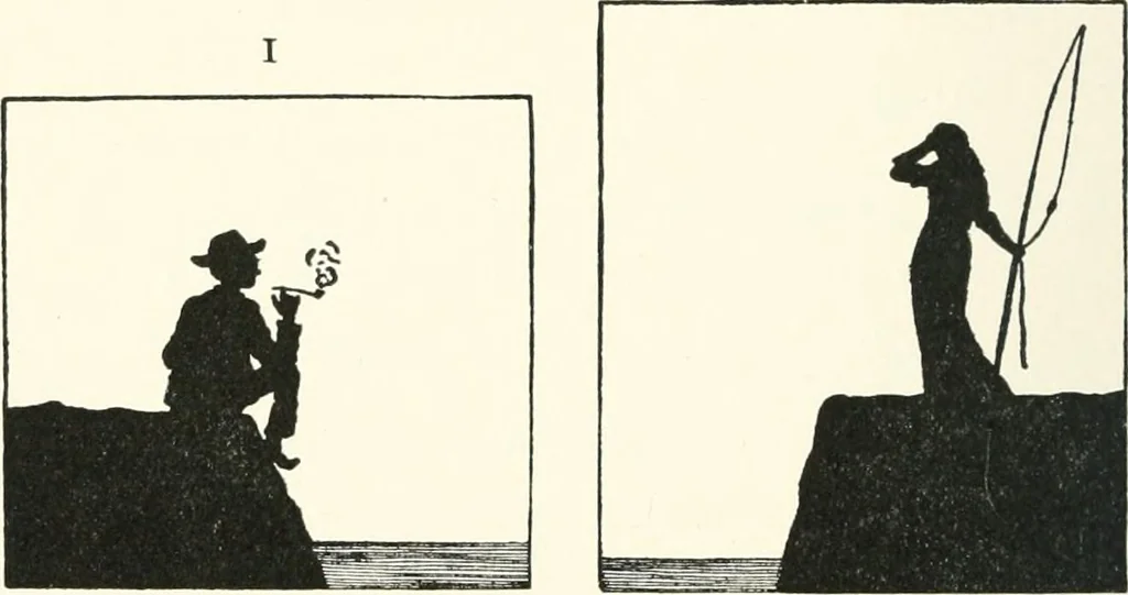 An illustration from St. Nicholas book of plays & operettas, 1905, leaf 99