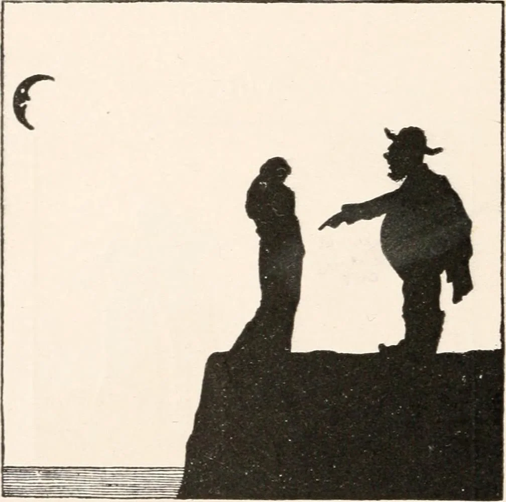 An illustration from St. Nicholas book of plays & operettas, 1900, leaf 101