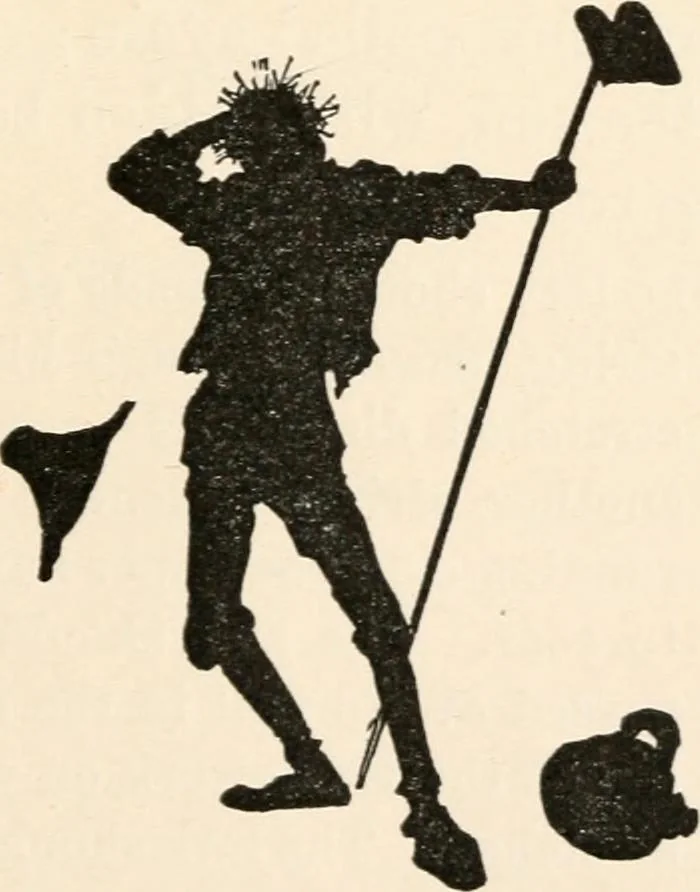 An illustration from St. Nicholas book of plays & operettas, 1900, leaf 14