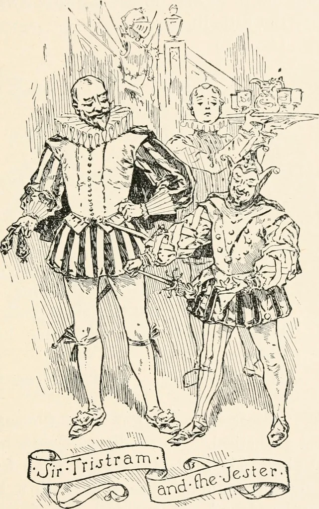 An illustration from St. Nicholas book of plays & operettas, 1900, leaf 158