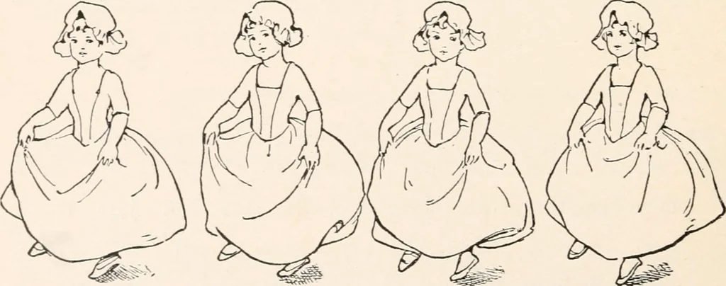 An illustration from St. Nicholas book of plays & operettas, 1900, leaf 185