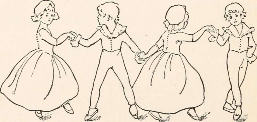 An illustration from St. Nicholas book of plays & operettas, 1900, leaf 187