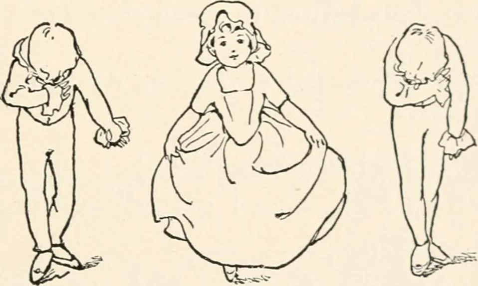 An illustration from St. Nicholas book of plays & operettas, 1900, leaf 190
